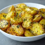 Baked Mustard Lemon Potatoes with Garlic and Oregano