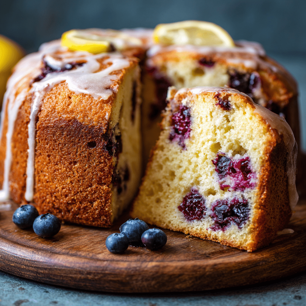 Lemon Blueberry Pound Cake