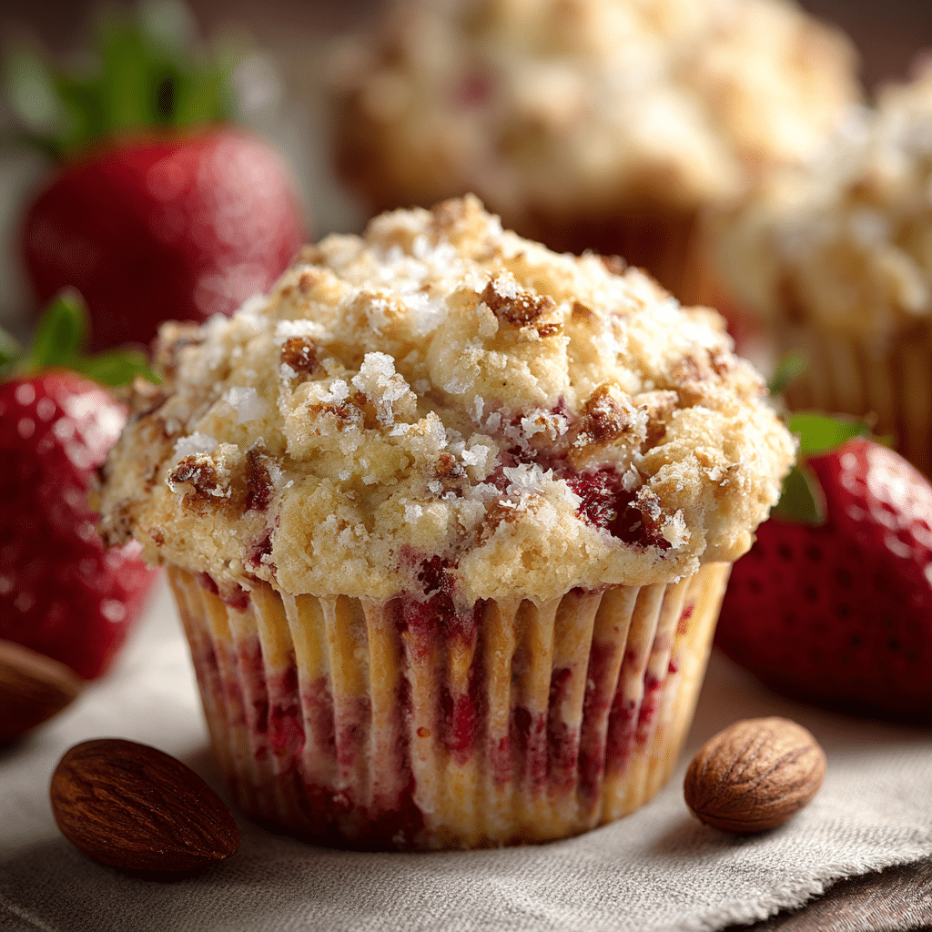 Strawberry Cottage Cheese Muffins