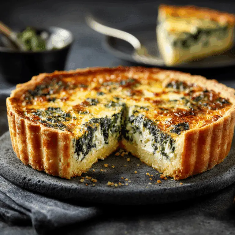 Elegant Ricotta and Spinach Quiche