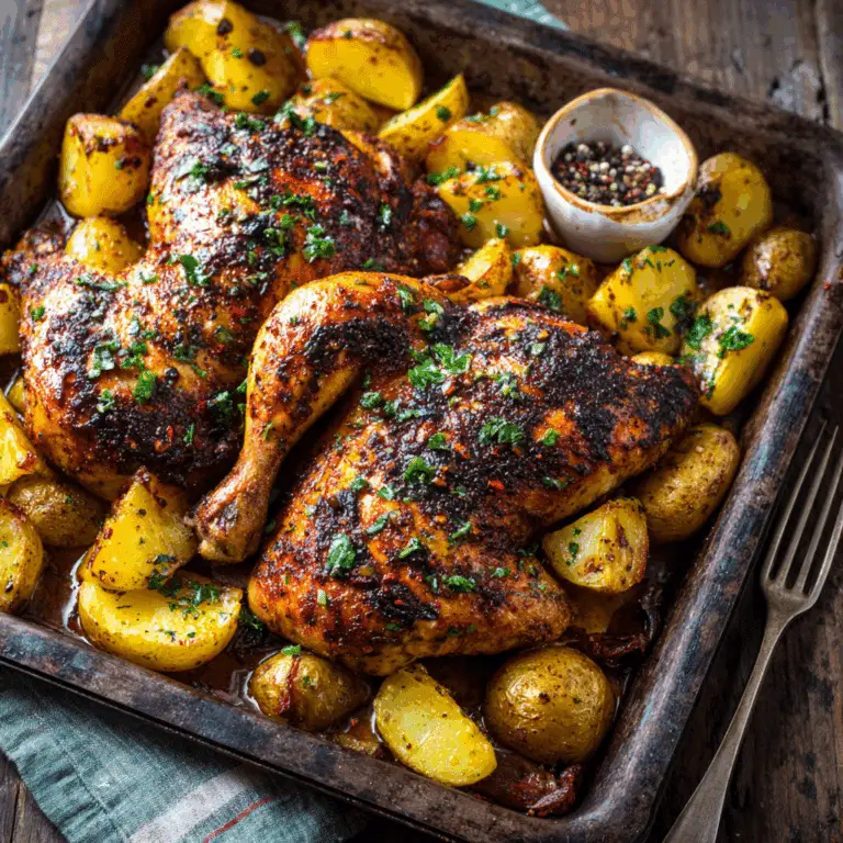 Spatchcock Chicken with Potatoes
