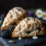 Blackberry Lavender White Chocolate Scones