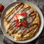 Keto Snickers Crepes