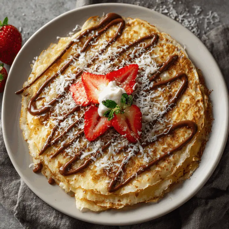 Keto Snickers Crepes