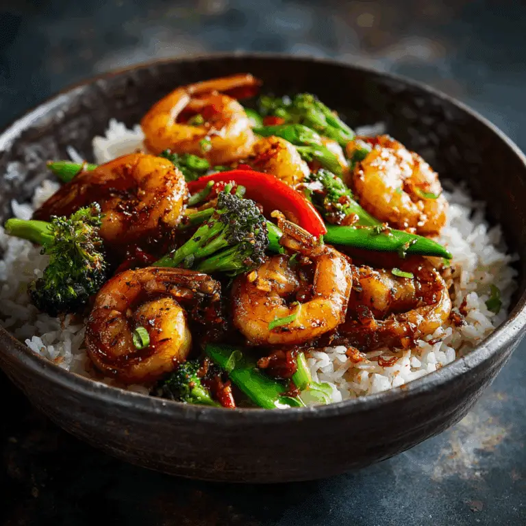 Honey Garlic Shrimp Stir Fry