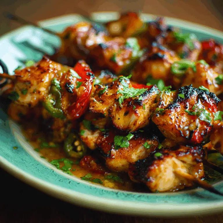 Jalapeno Peach Chicken Skewers: A Perfect Blend of Sweet Heat and Juicy Flavor