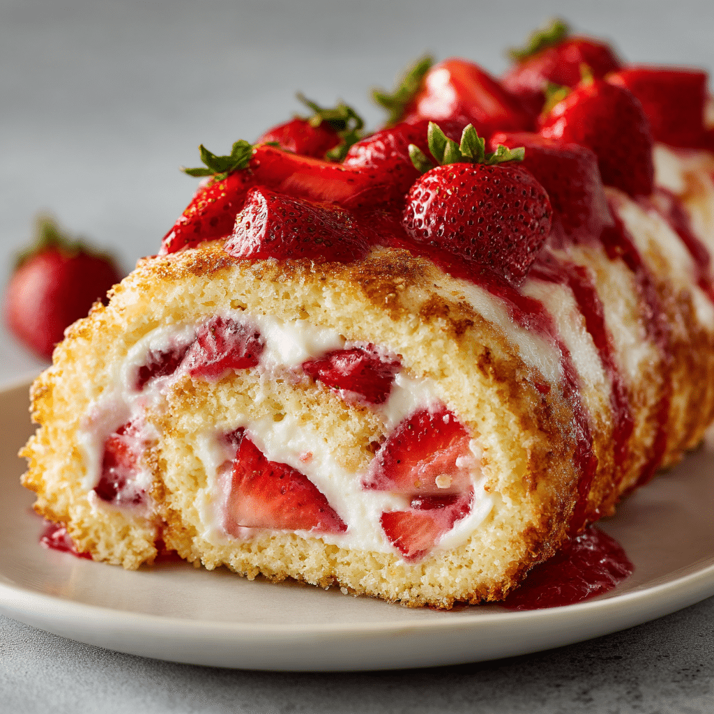 Strawberry Shortcake Cheesecake Rolls