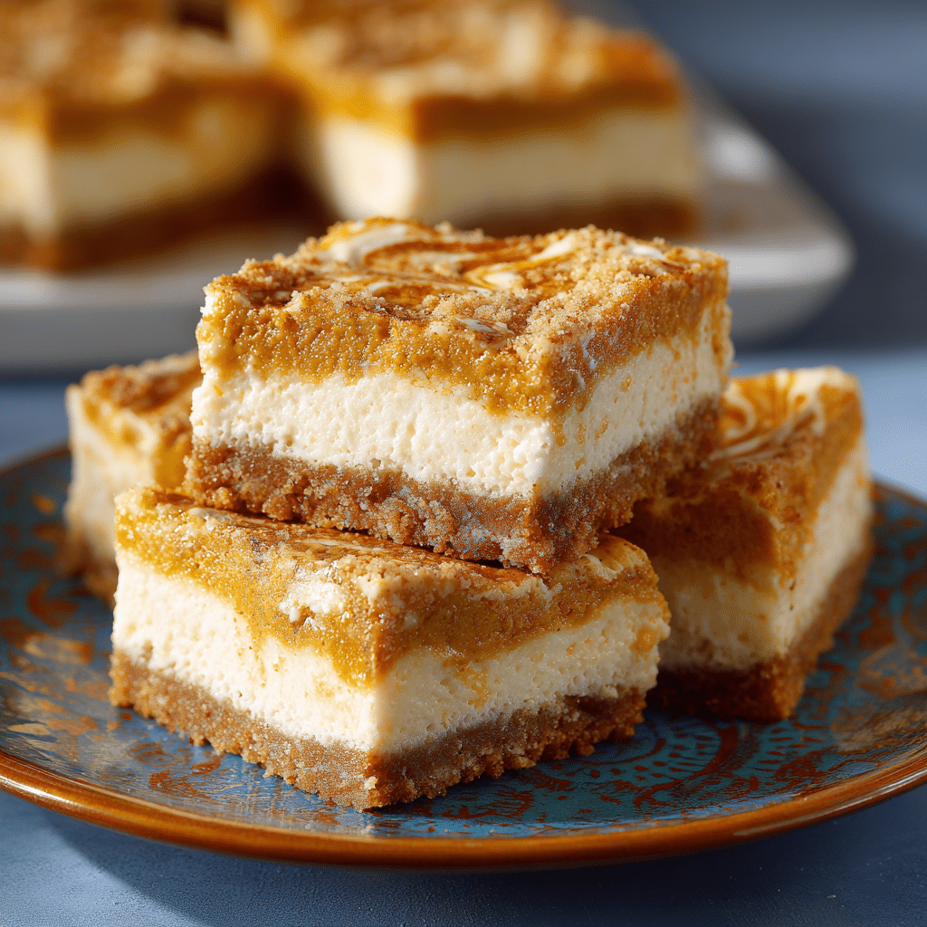 Pumpkin Cheesecake Bars