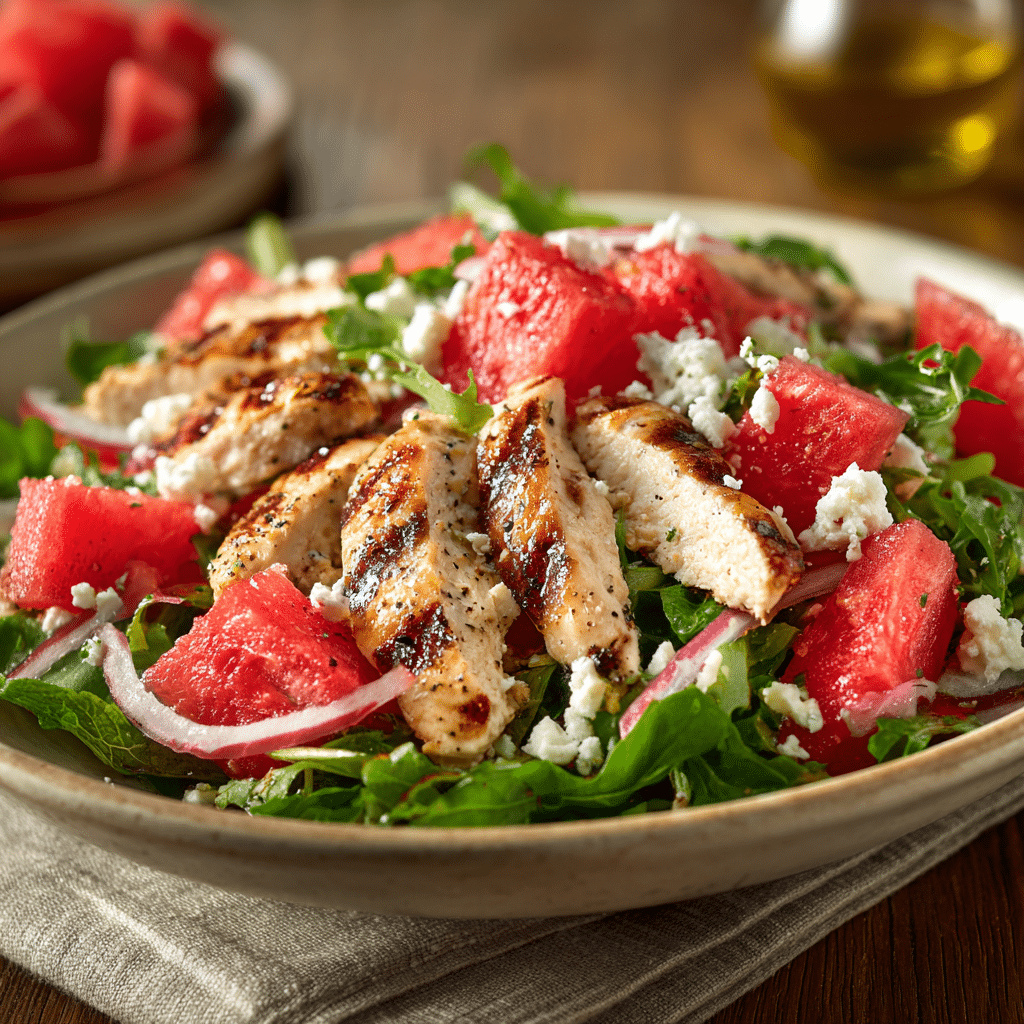 Watermelon Chicken Salad: A Hearty and Refreshing Meal