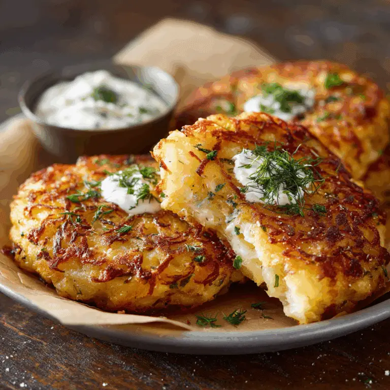 Cheesy Stuffed Potato Cakes