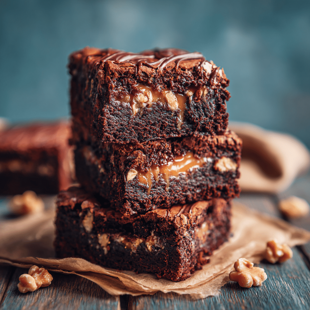 Keto Snickers Brownies