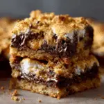 Gooey S’mores Cake Bars