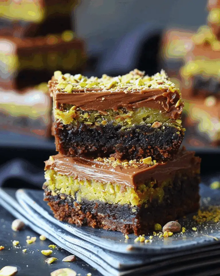 Dubai Pistachio Kunafa Brownies