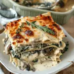Creamy Spinach Mushroom Lasagna