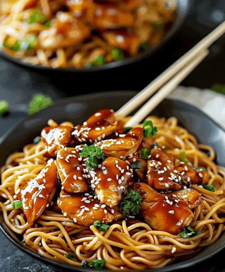 Chicken Teriyaki Noodles