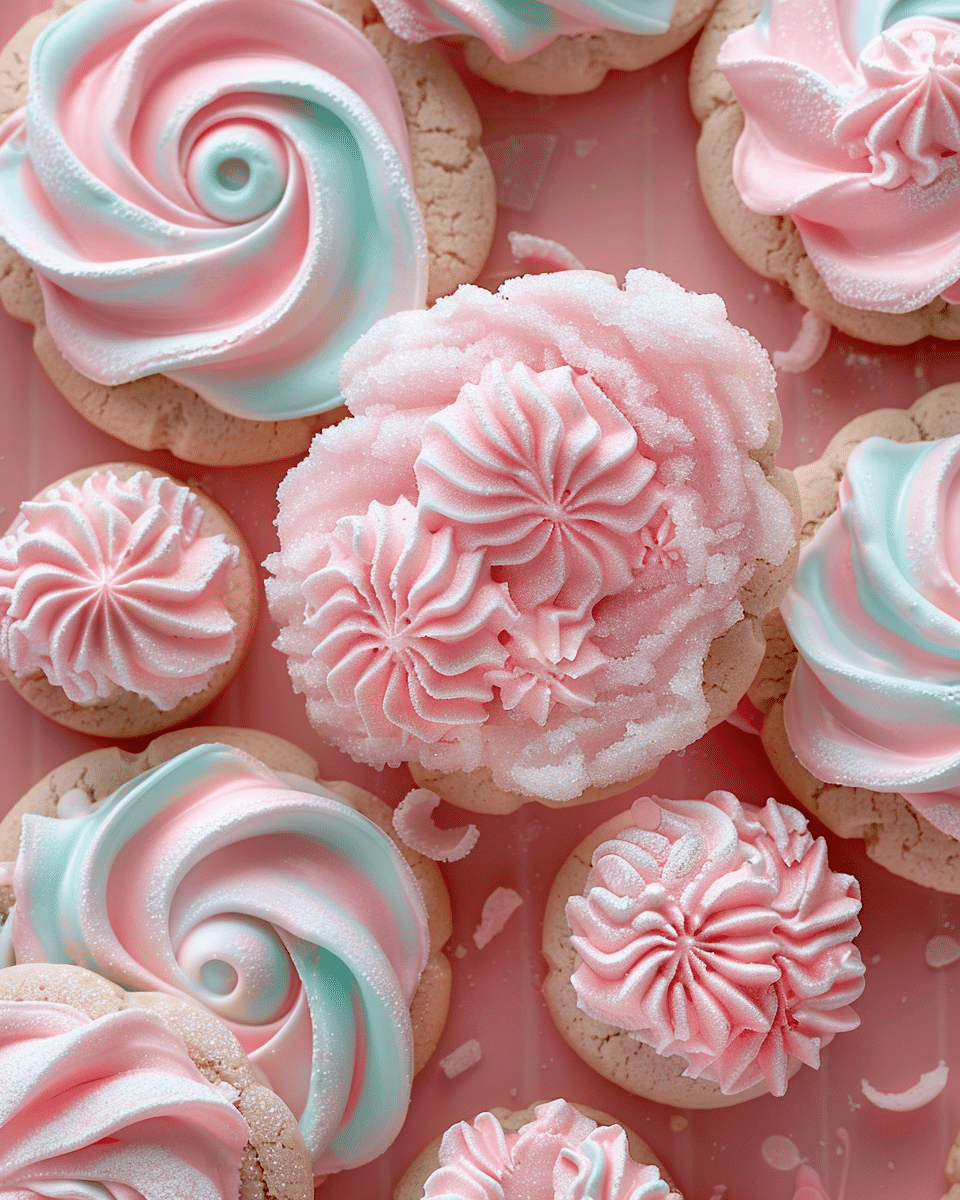 Whimsical Cotton Candy Cookies Delight
