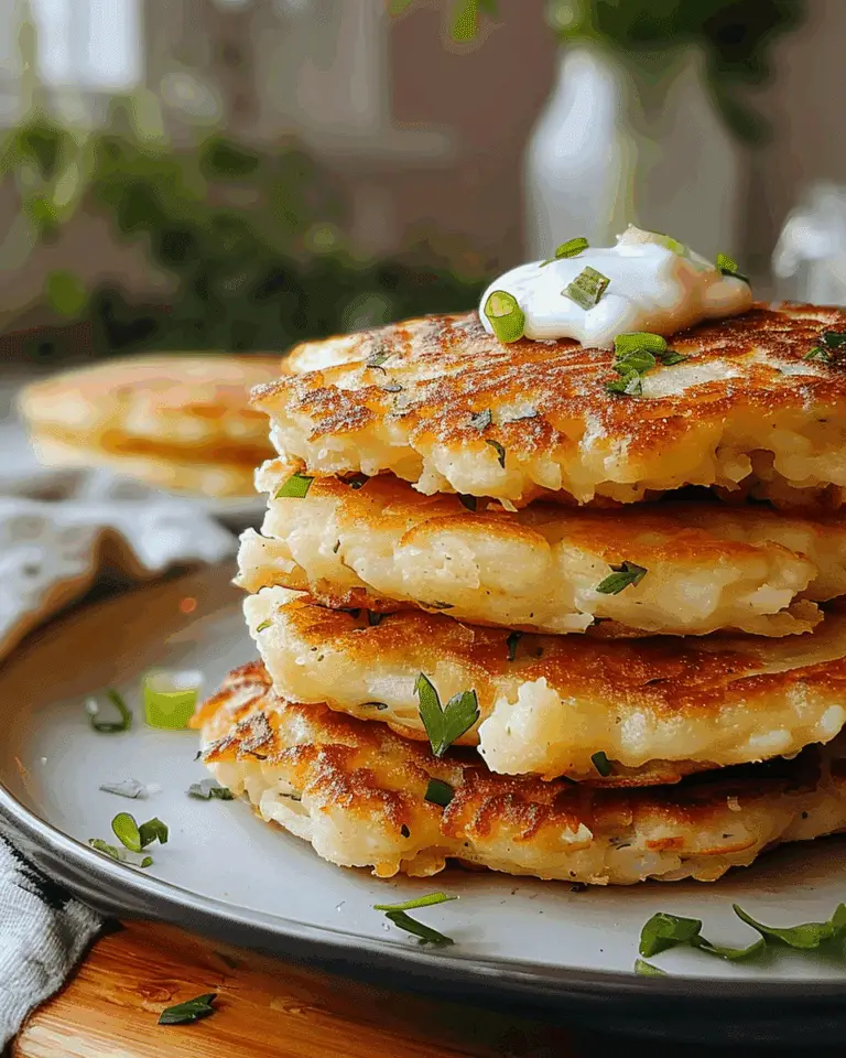Irresistible Leftover Mashed Potato Pancakes Recipe