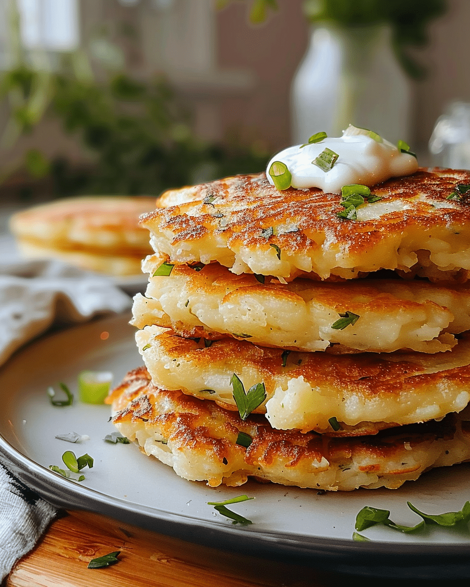 Irresistible Leftover Mashed Potato Pancakes Recipe