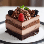 Triple Chocolate Mousse Cake