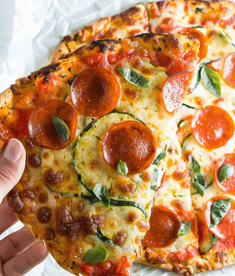 Zucchini Pizza Crust