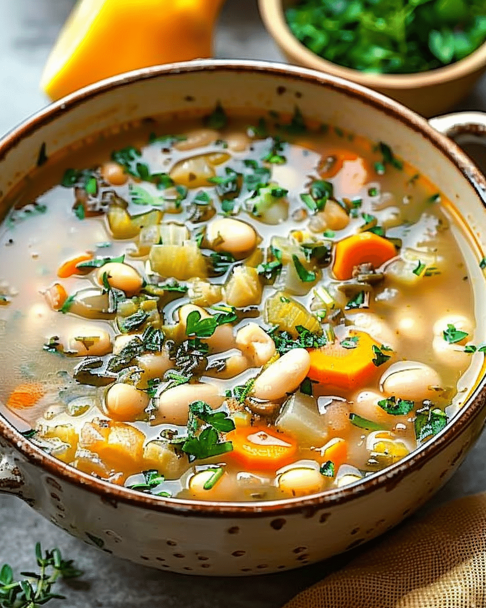 White Bean Soup with Vegetables and Herbs