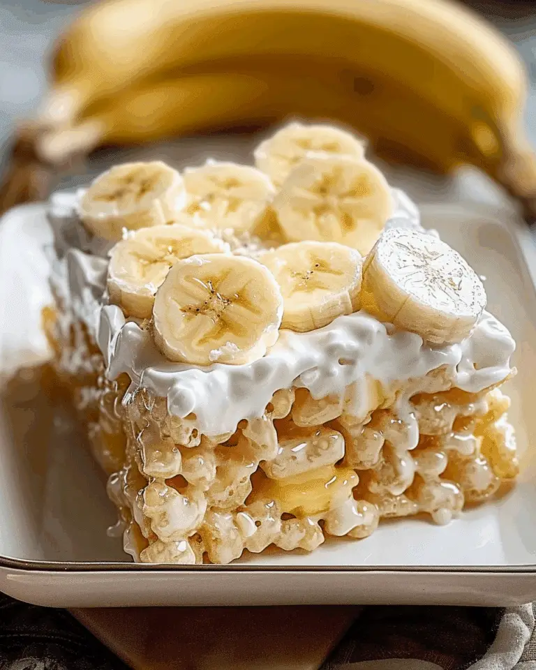 Banana Pudding Rice Krispie Treats