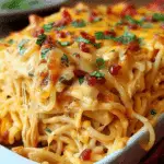 Irresistible Spicy Southern Chicken Spaghetti Casserole
