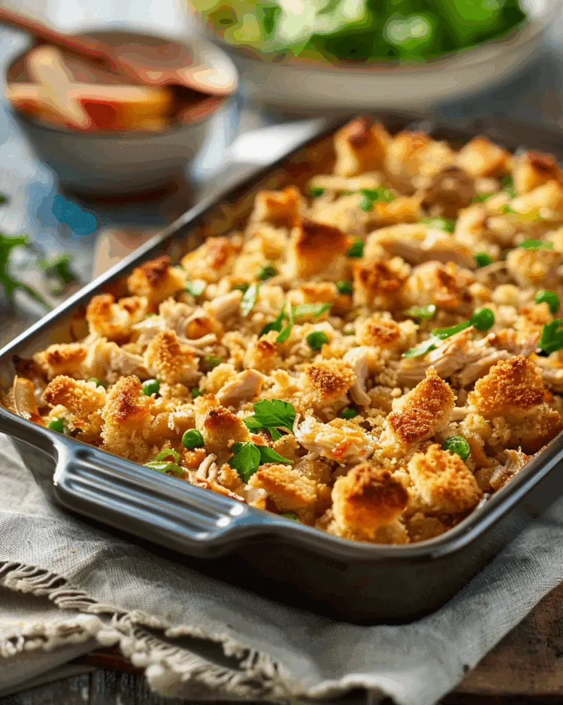 Chicken & Dressing Casserole