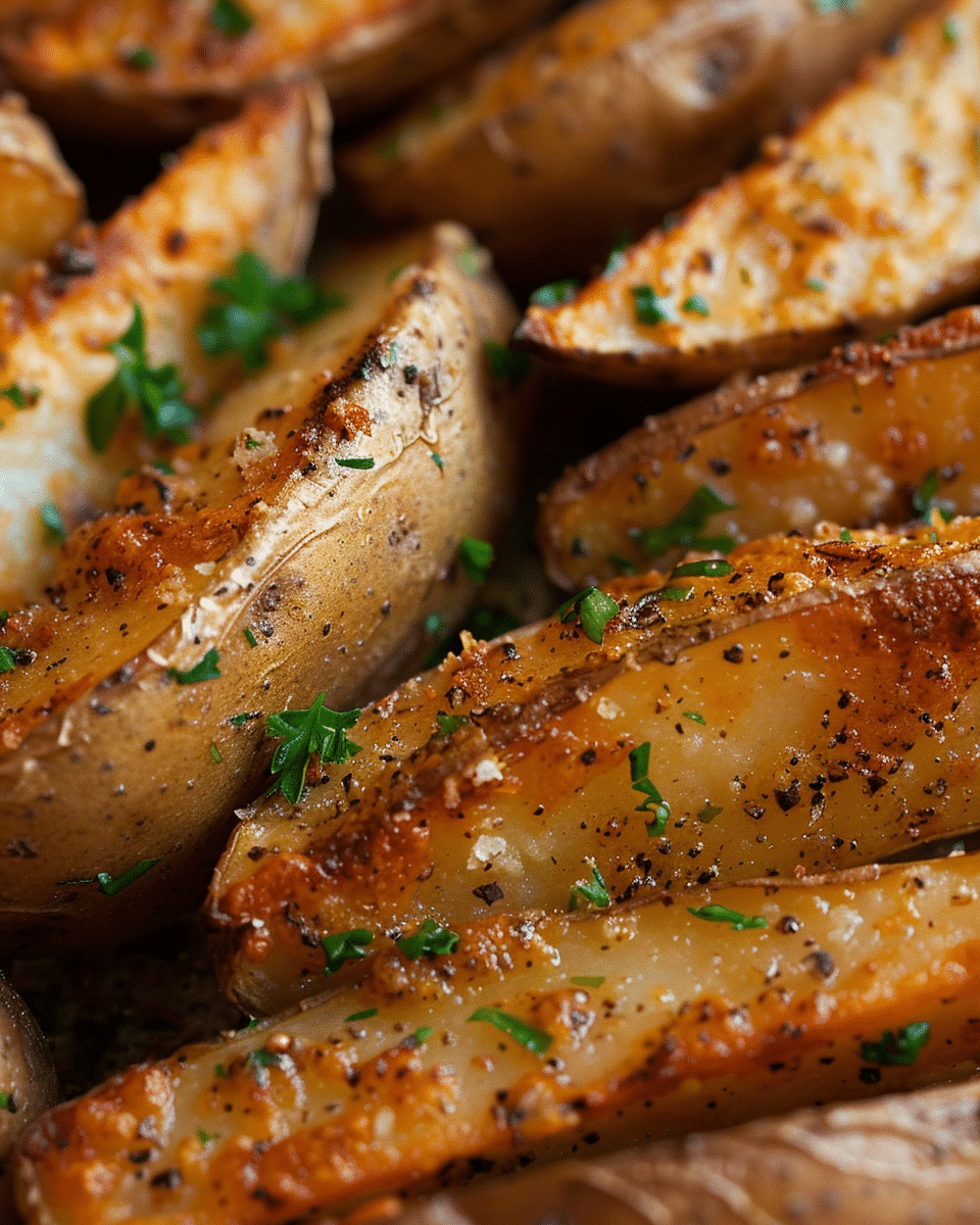 Baked Garlic Parmesan Potato Wedges
