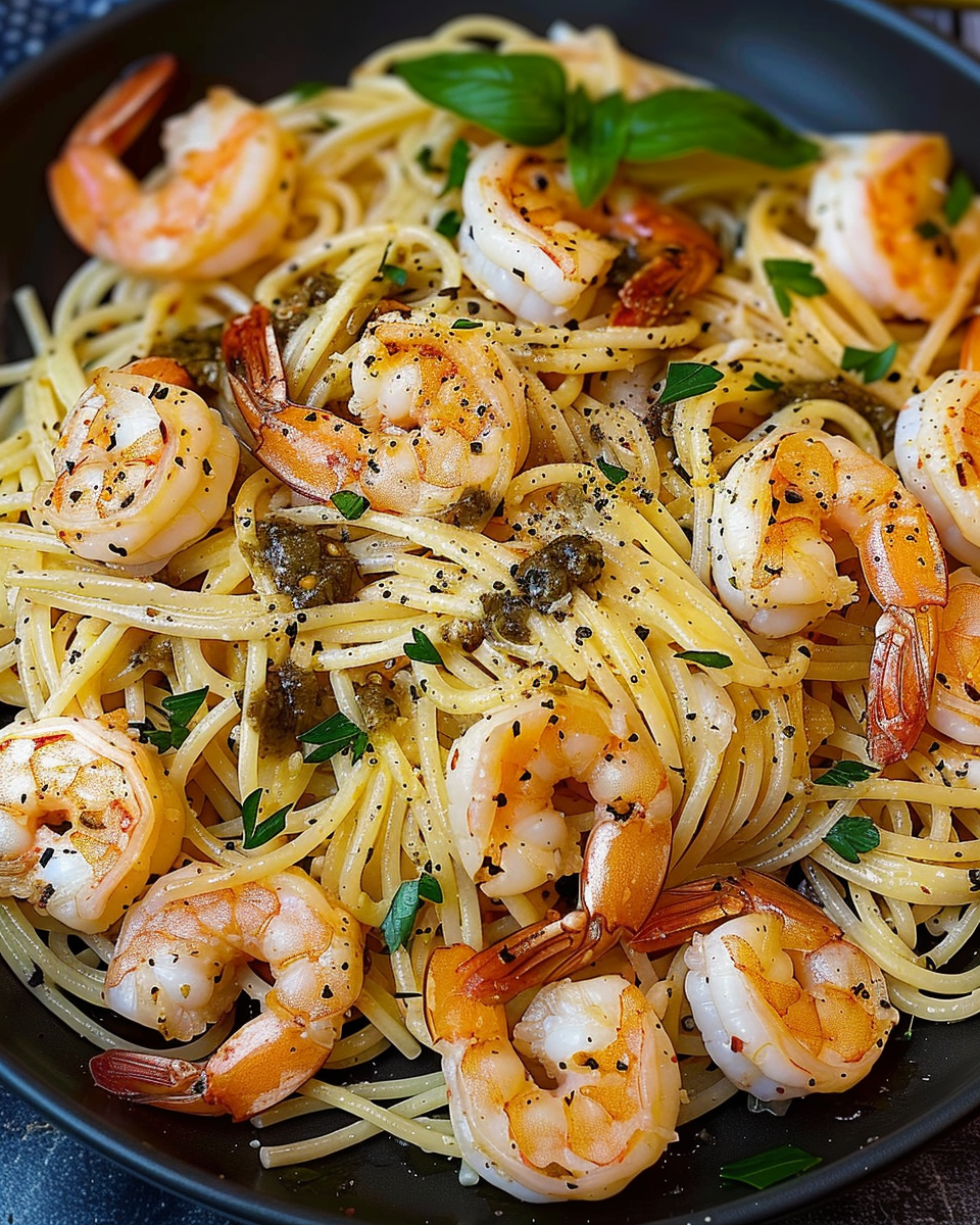 Garlic Shrimp Pasta