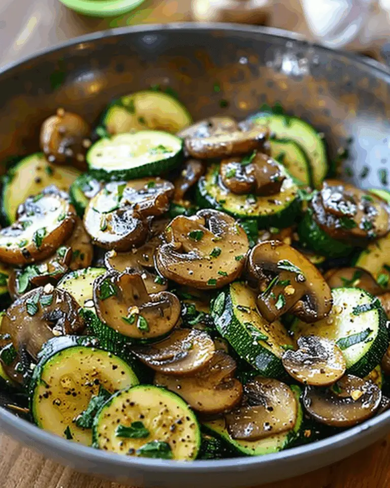 Sautéed Zucchini and Mushrooms