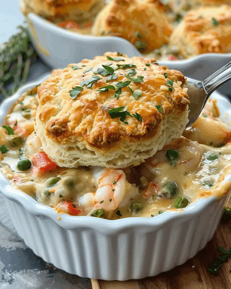 Cheddar Bay Biscuit Seafood Pot Pie