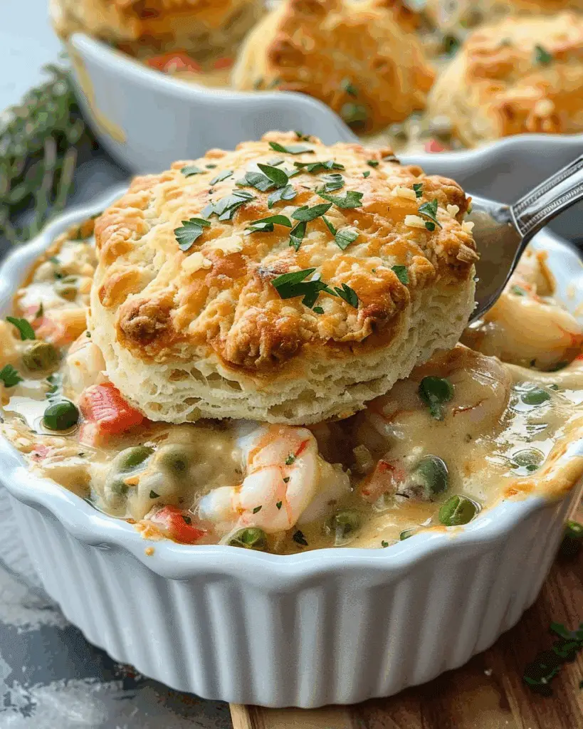 Cheddar Bay Biscuit Seafood Pot Pie
