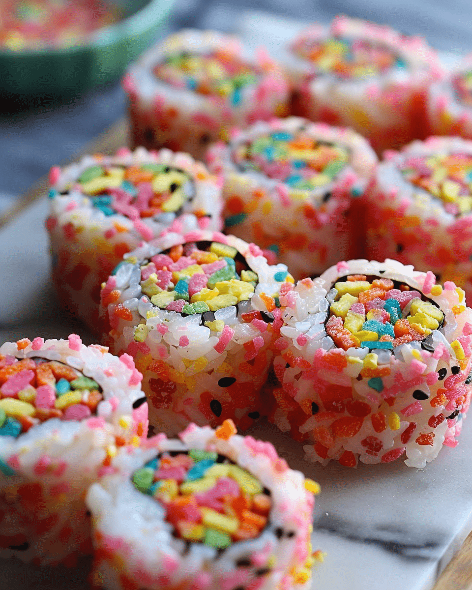 Fruity Pebbles Sushi – A Fun & Colorful Treat!