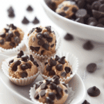 Frozen Greek Yogurt Peanut Butter Bites with Chocolate Chips