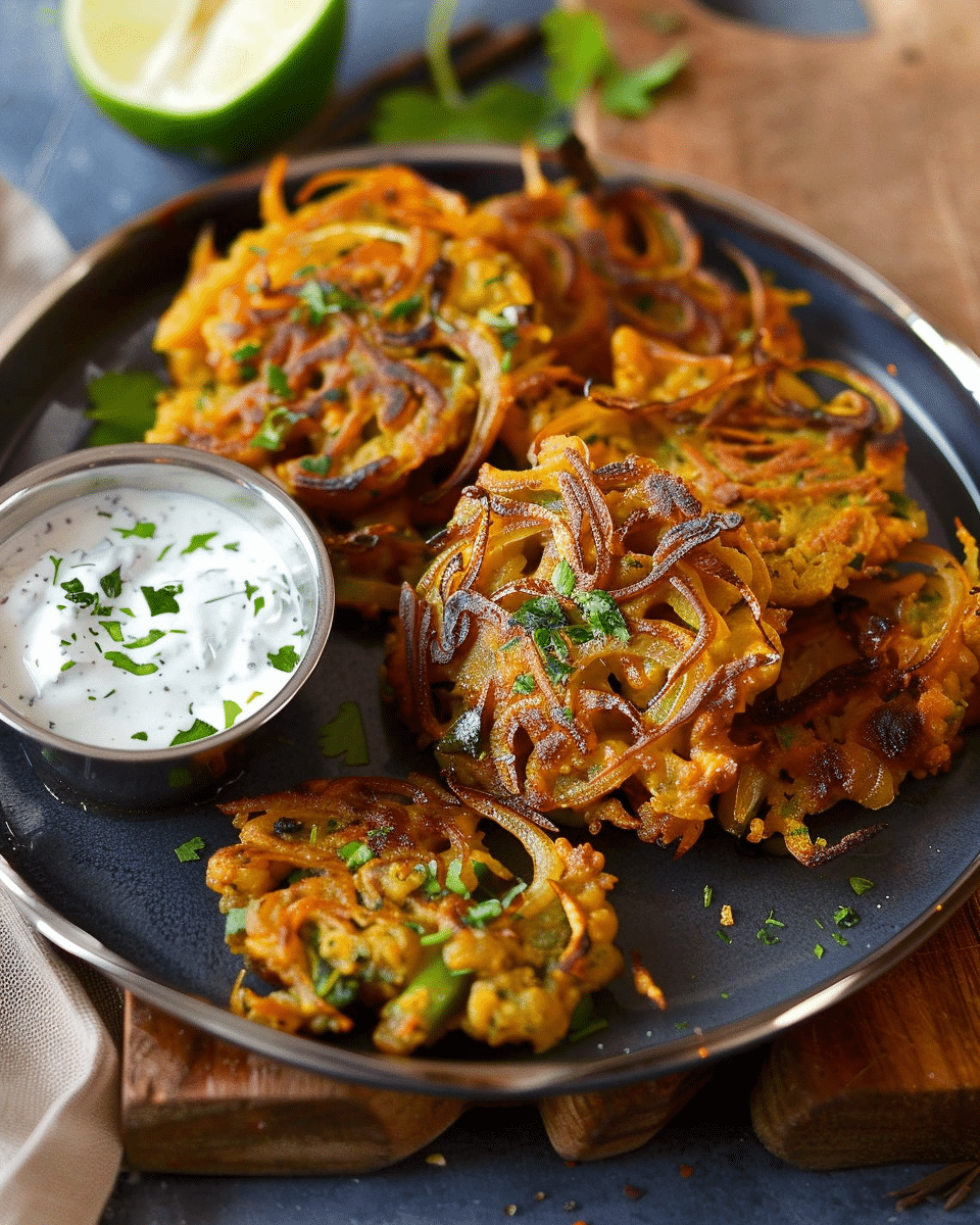 Indian Onion Bhaji (Healthy Recipe)