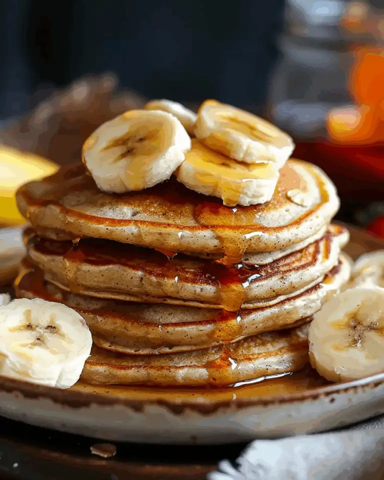 3 Ingredient Banana Oatmeal Pancakes