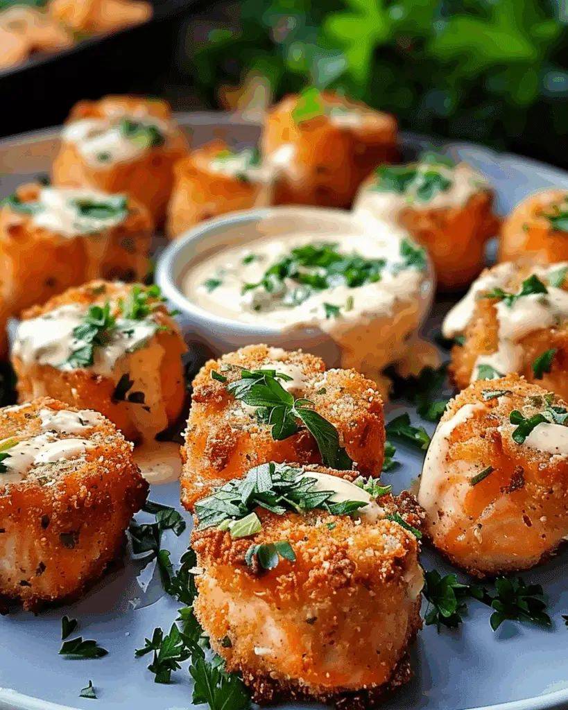 Crispy Bang Bang Salmon Bites