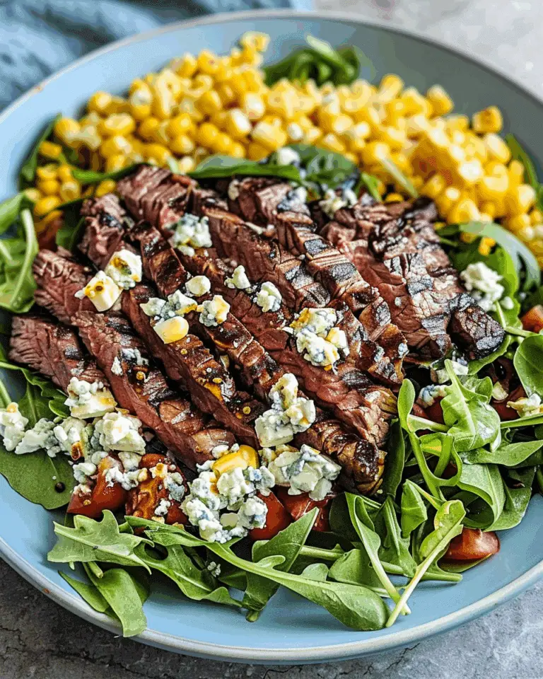 Grilled Balsamic Steak Salad with Gorgonzola & Corn