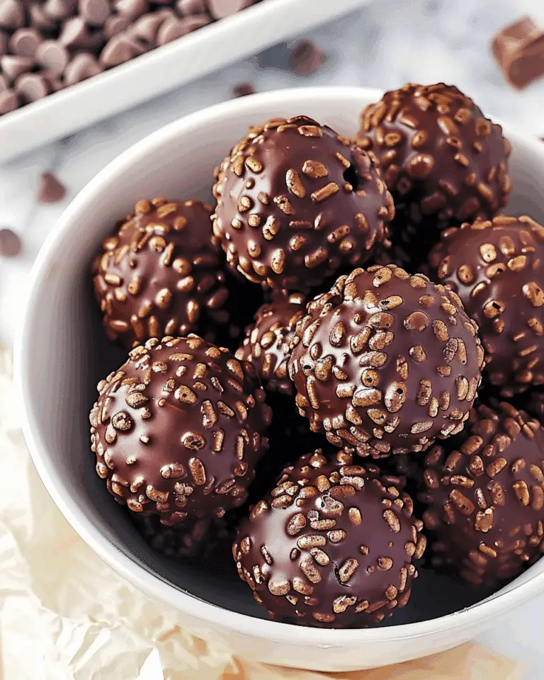 Irresistibly Crunchy Chocolate Rice Krispie Balls