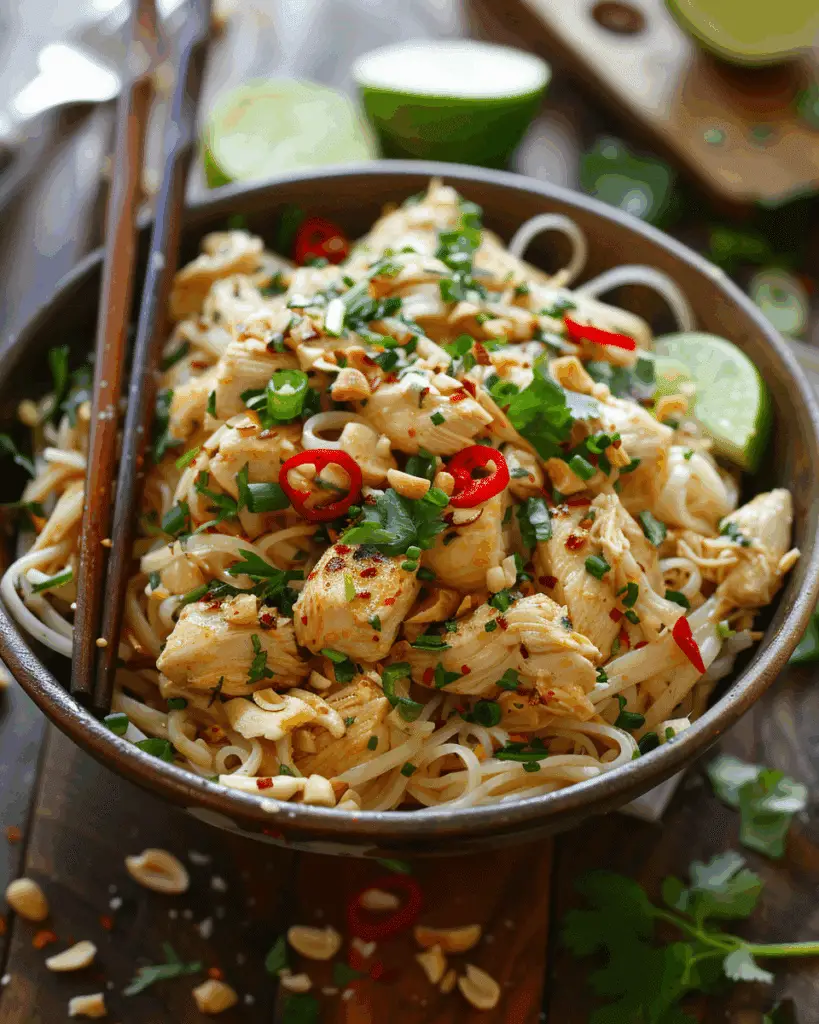 Creamy Thai Chicken Noodles