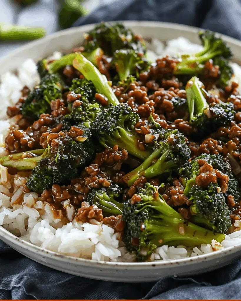 Honey Garlic Ground Beef and Broccoli – A Quick and Flavorful Stir-Fry