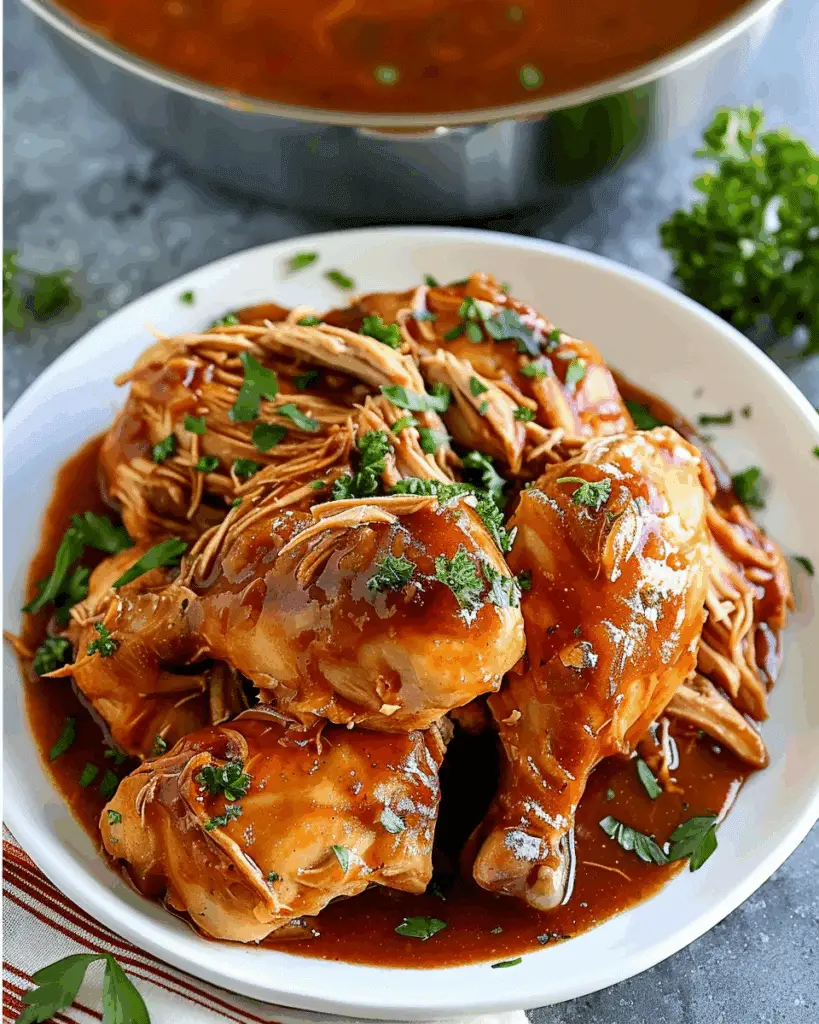 Sweet Baby Ray’s Crockpot Chicken