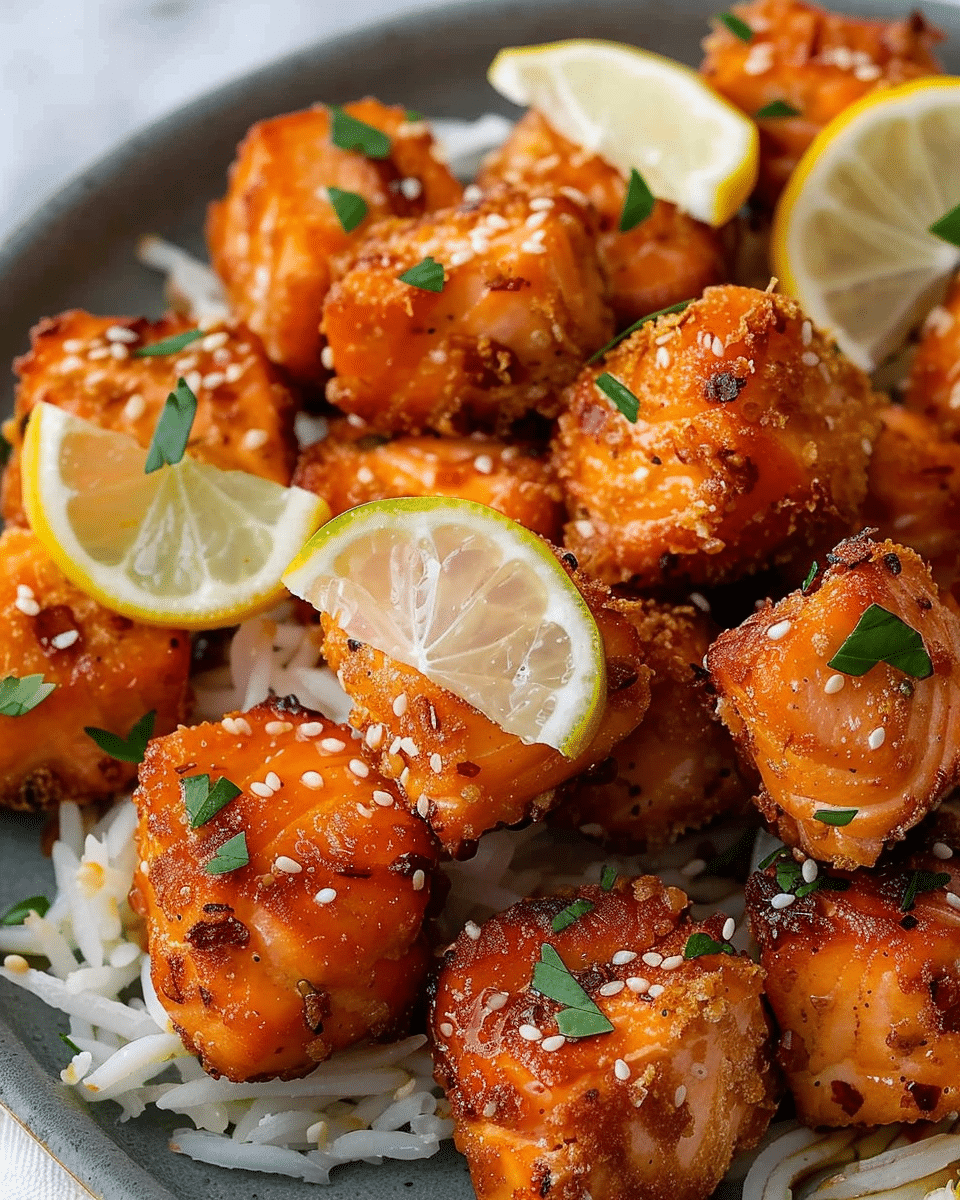 Air Fryer Salmon Bites Recipe