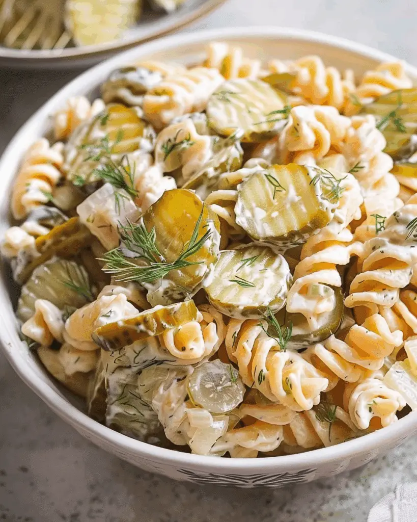 Dill Pickle Pasta Salad