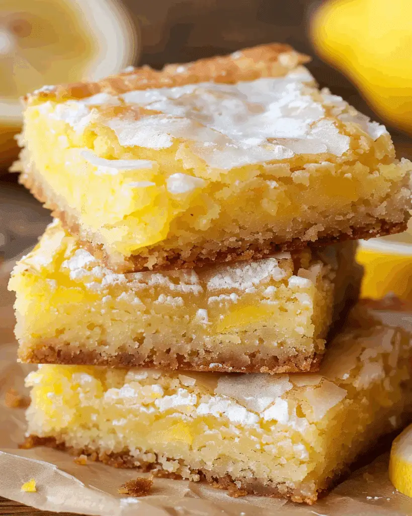 Easy Lemon Brownies Recipe