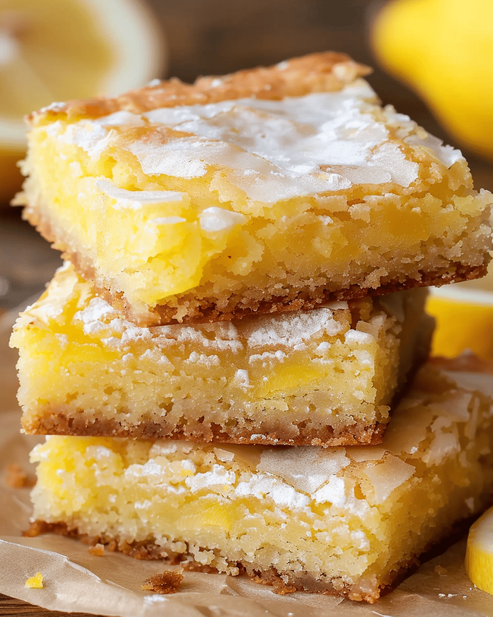 Easy Lemon Brownies Recipe