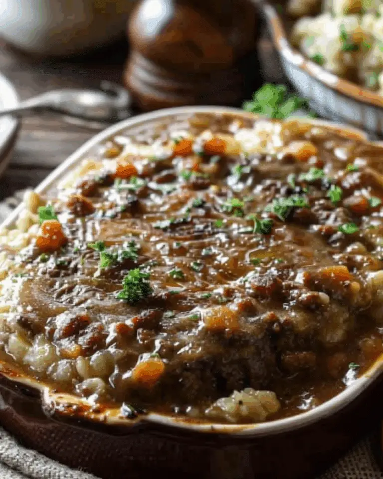 Amish Hamburger Steak Bake Recipe