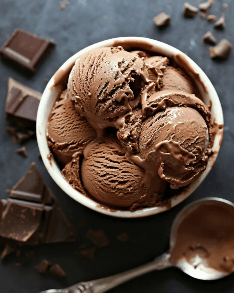 No Churn Chocolate Ice Cream