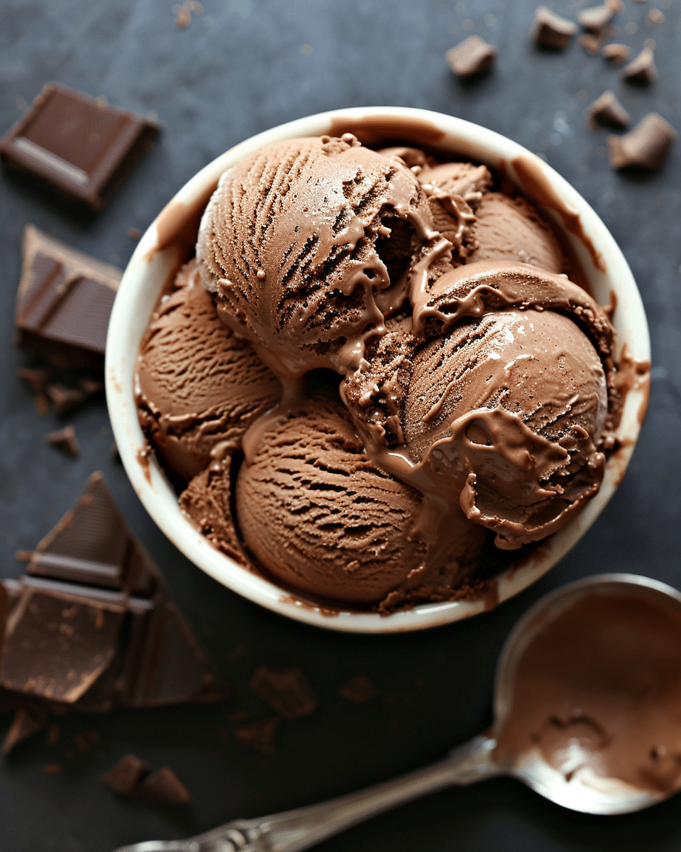No Churn Chocolate Ice Cream